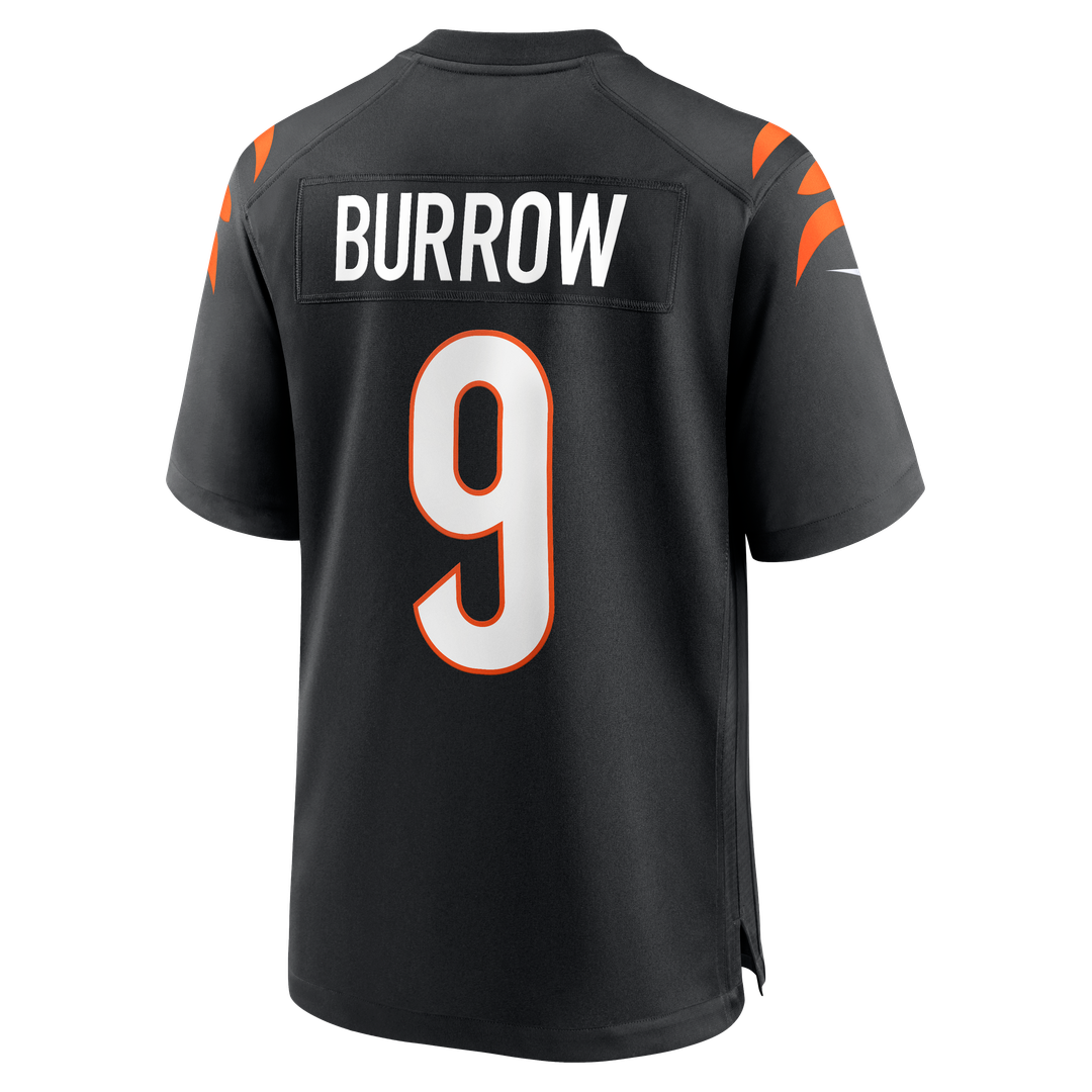 Men's Cincinnati Bengals Joe Burrow Nike Black Player Game Jersey
