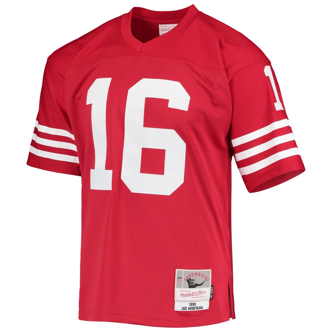 Men's San Francisco 49ers Joe Montana Mitchell & Ness White 1990 Legacy Replica Jersey