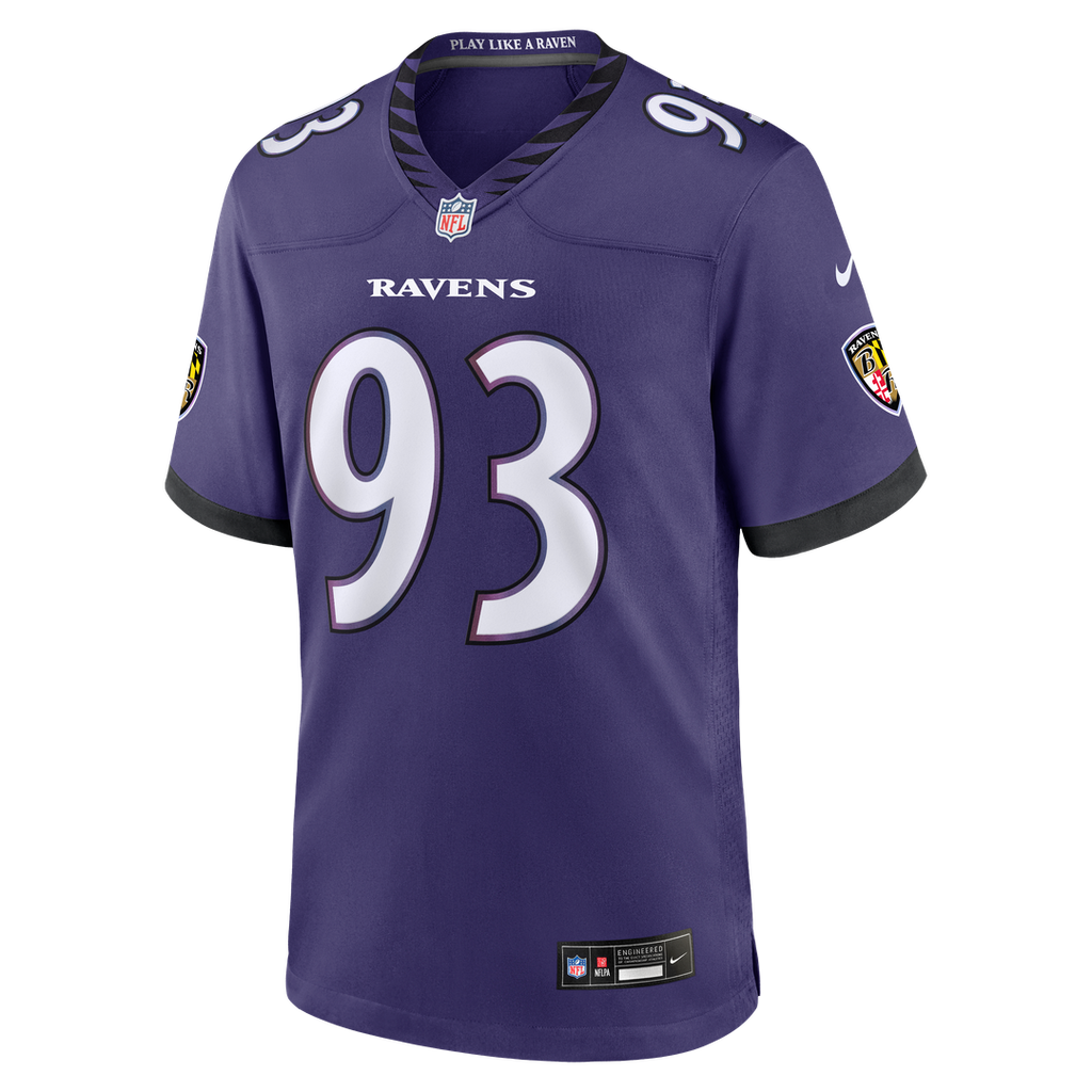Men's Baltimore Ravens Calais Campbell Nike Purple Team Game Jersey