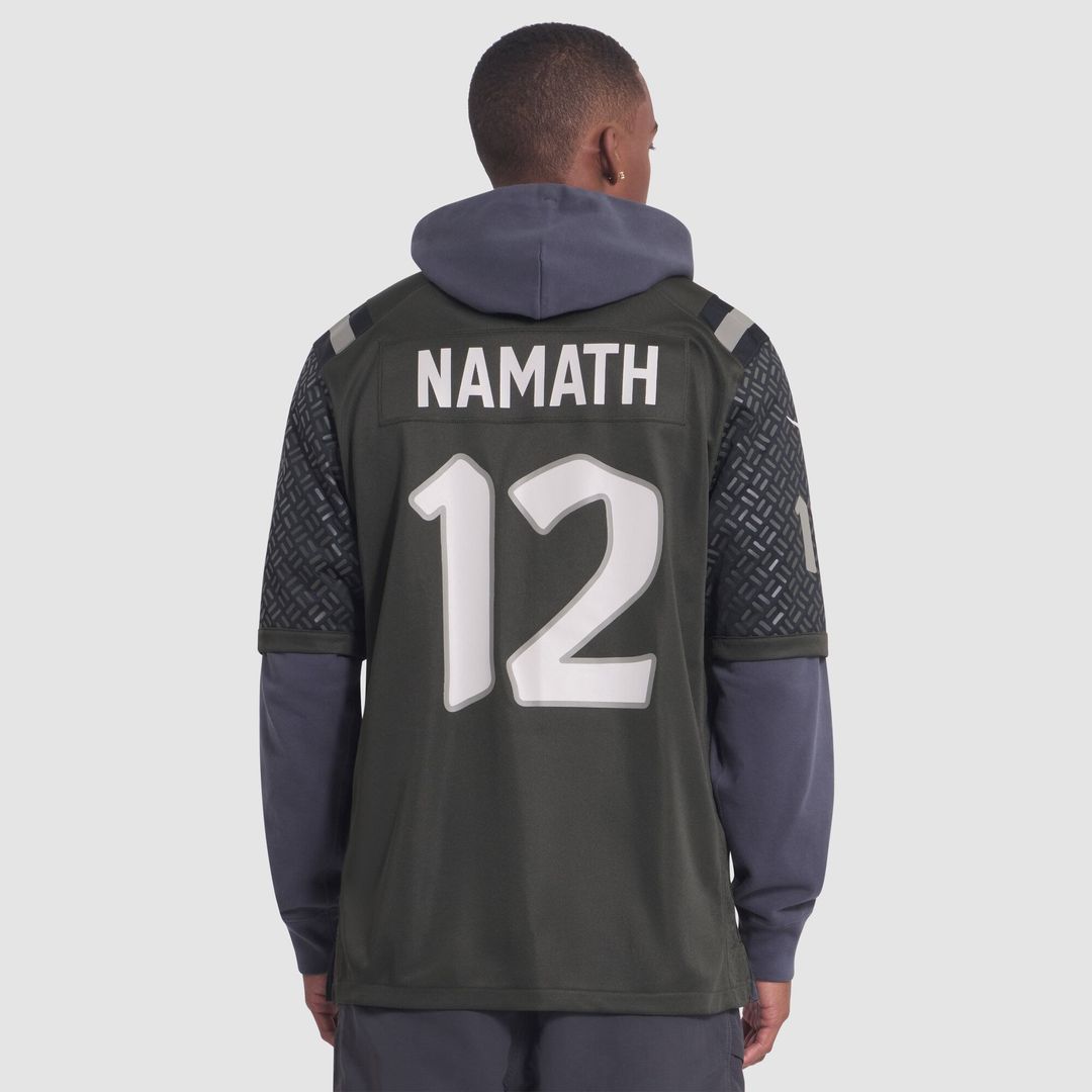 Men's New York Jets Joe Namath Nike Green Rivalries Collection Retired Player Game Jersey
