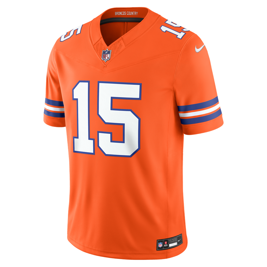 Men's Denver Broncos Nik Bonitto Nike Navy Alternate Vapor F.U.S.E. Stitched Limited Jersey