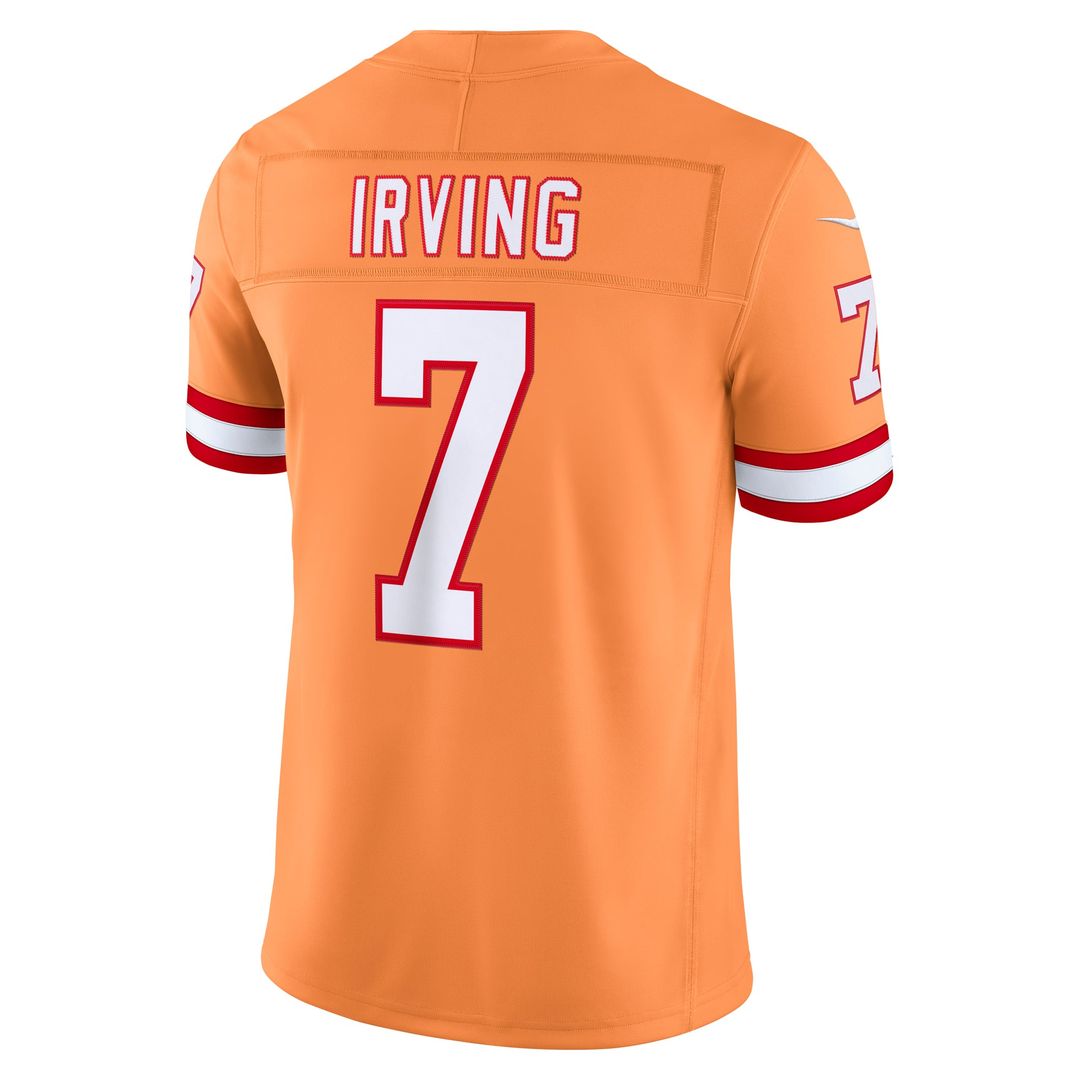 Men's Tampa Bay Buccaneers Bucky Irving Nike Creamsicle Alternate Vapor F.U.S.E. Stitched Limited Jersey