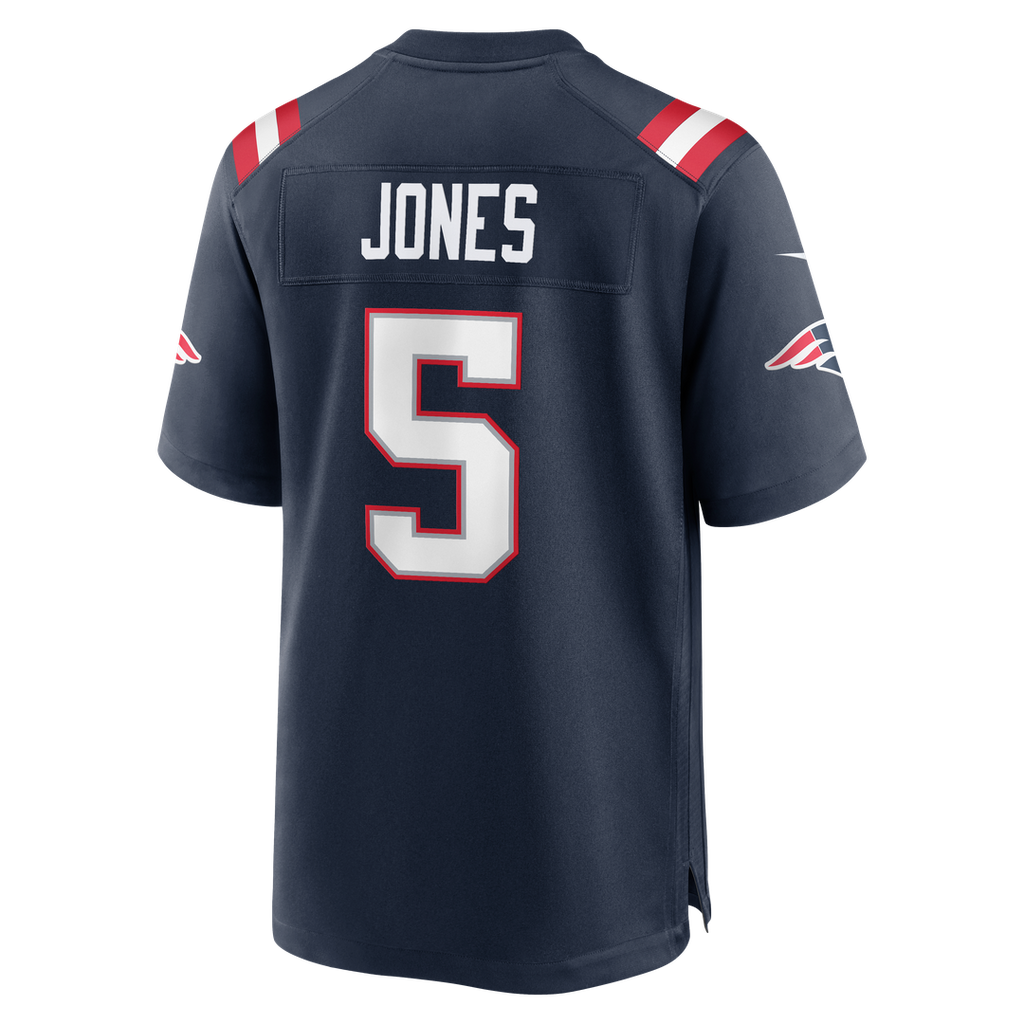 Men's New England Patriots Dre'Mont Jones Nike Navy Team Game Jersey