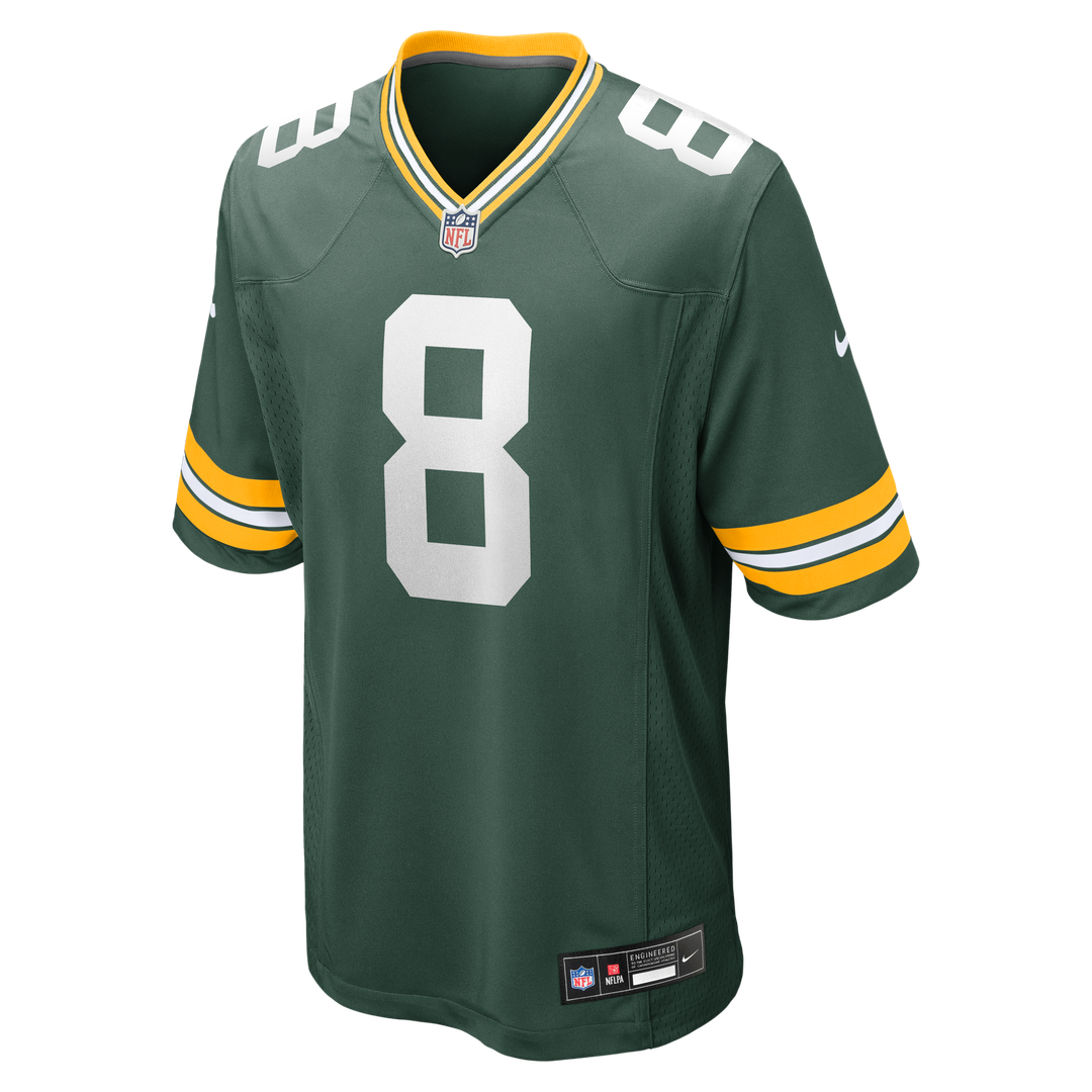 Men's Green Bay Packers Josh Jacobs Nike  Green Team Game Jersey