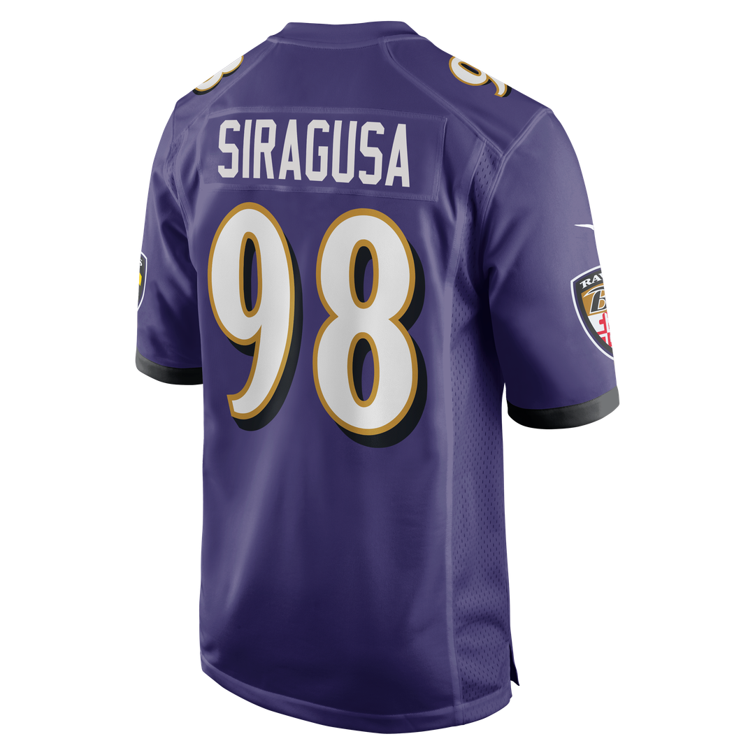 Men's Baltimore Ravens Tony Siragusa Nike Purple Game Retired Player Jersey