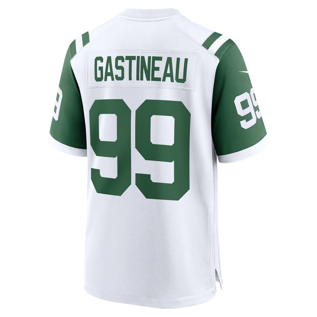 Men's New York Jets Mark Gastineau Nike White Retired Player Alternate Game Jersey