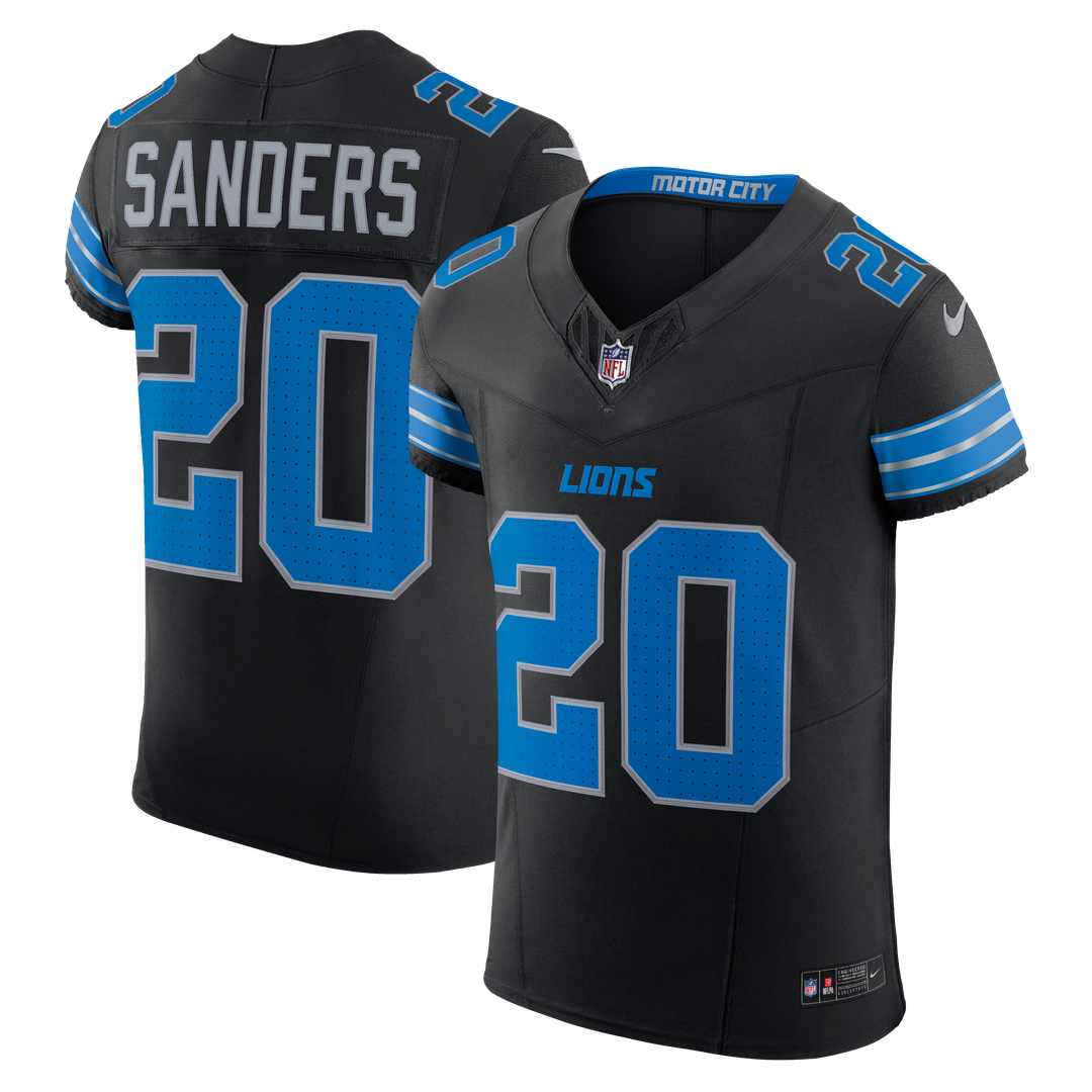 Men's Detroit Lions Barry Sanders Nike Blue Team Vapor F.U.S.E. Elite Jersey