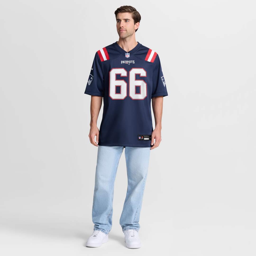 Men's New England Patriots Will Campbell Nike Navy Team Game Jersey