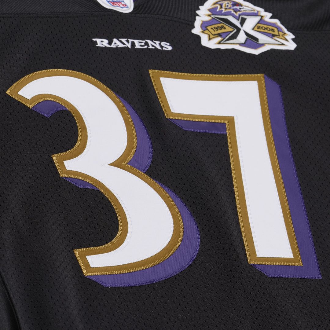 Men's Baltimore Ravens Deion Sanders Mitchell & Ness Black 2005 Authentic Throwback Jersey