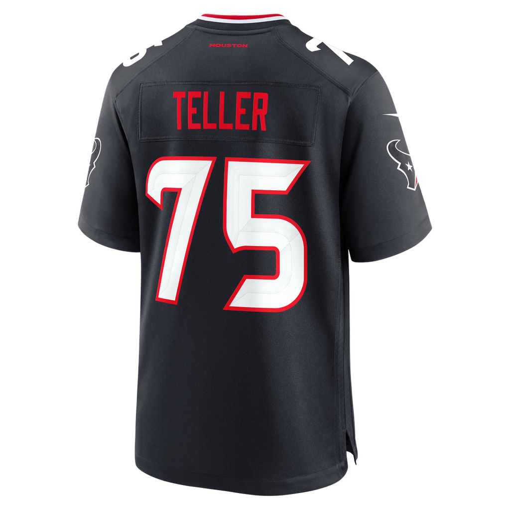 Men's Houston Texans Wyatt Teller Nike  Navy Team Game Jersey