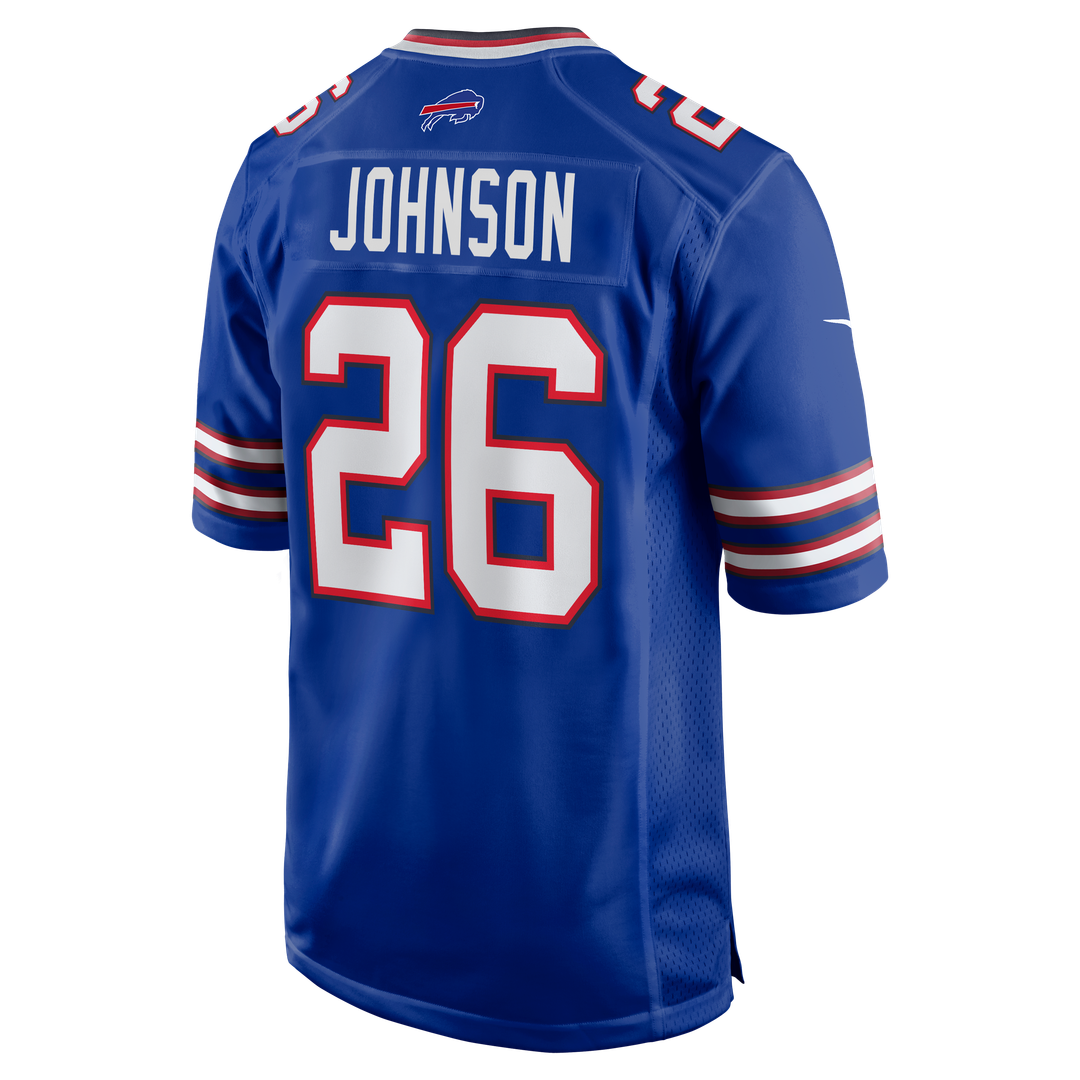 Men's Buffalo Bills Ty Johnson Nike  Royal Team Game Jersey