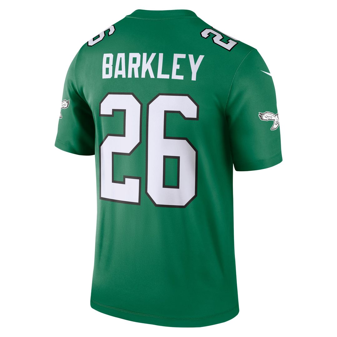 Men's Philadelphia Eagles Saquon Barkley Nike Kelly Green Legend Player Performance Top