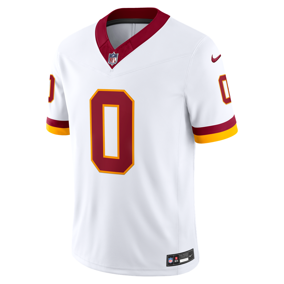 Men's Washington Commanders Mike Sainristil Nike White Vapor F.U.S.E. Stitched Limited Jersey