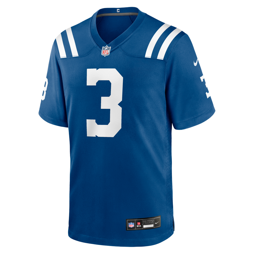 Men's Indianapolis Colts Spencer Shrader Nike  Royal Team Game Jersey