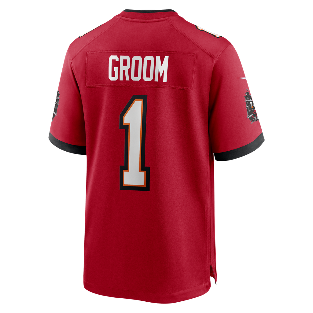 Men's Tampa Bay Buccaneers Number 1 Groom Nike Red Game Jersey