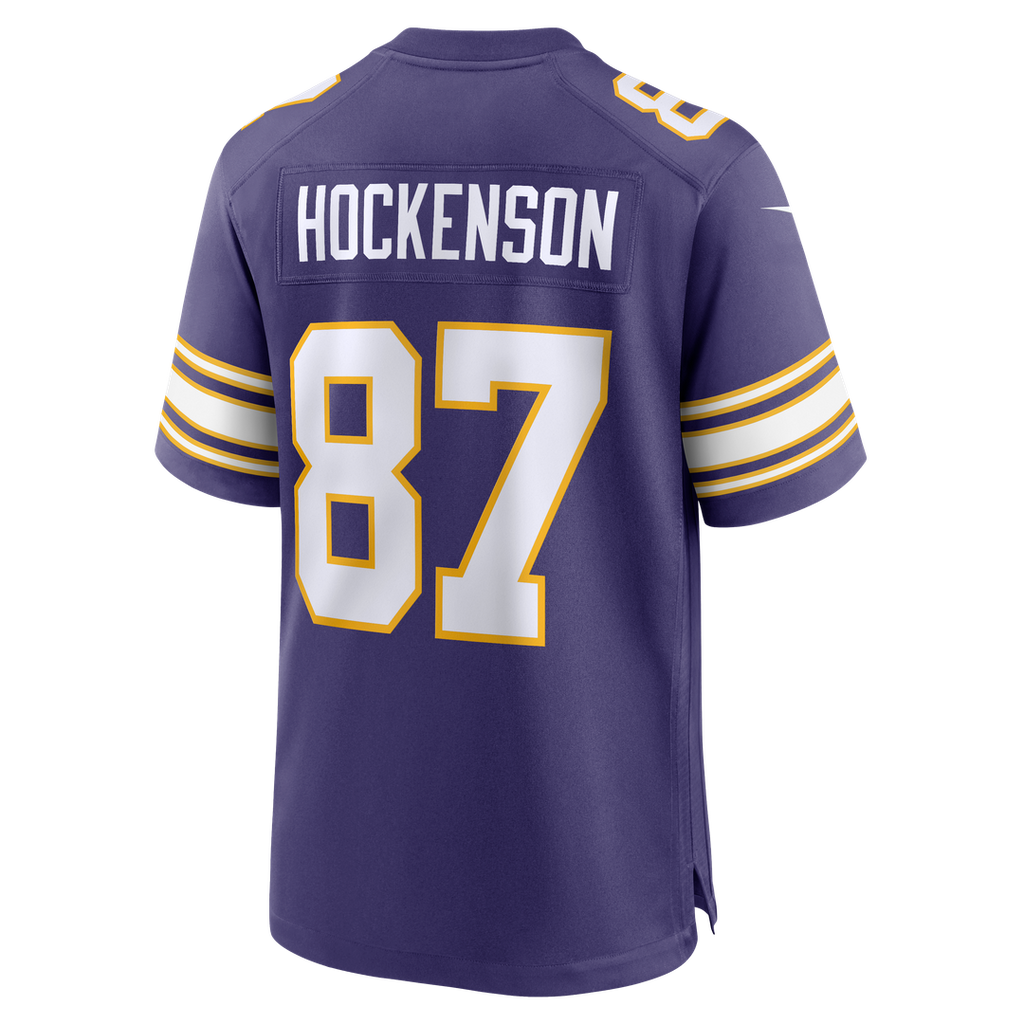 Men's Minnesota Vikings T.J. Hockenson Nike Purple Classic Player Game Jersey