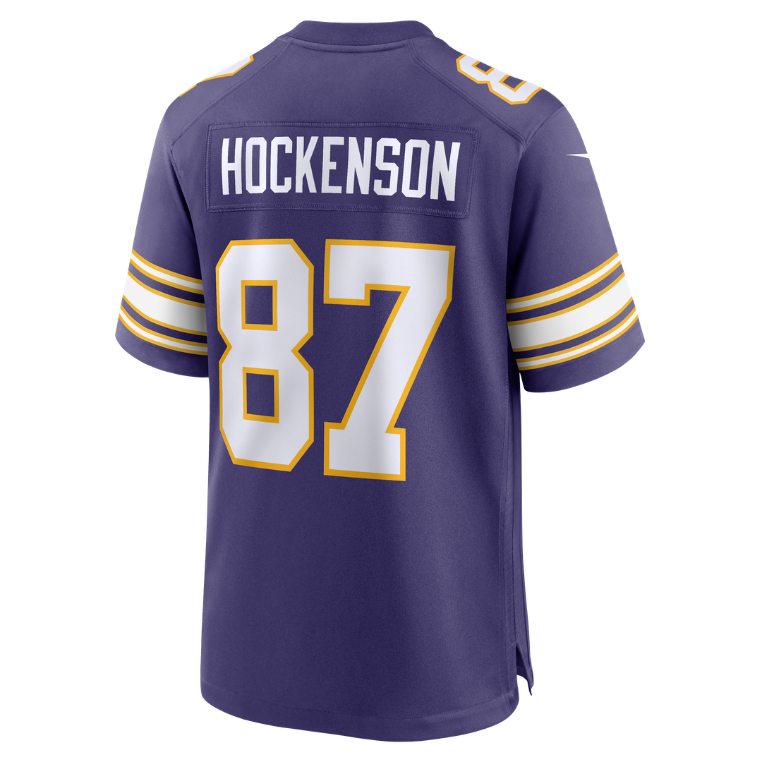 Men's Minnesota Vikings T.J. Hockenson Nike Purple Classic Player Game Jersey