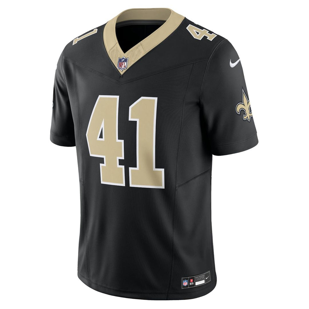 Men's New Orleans Saints Alvin Kamara Nike White Alternate Vapor F.U.S.E. Limited Jersey