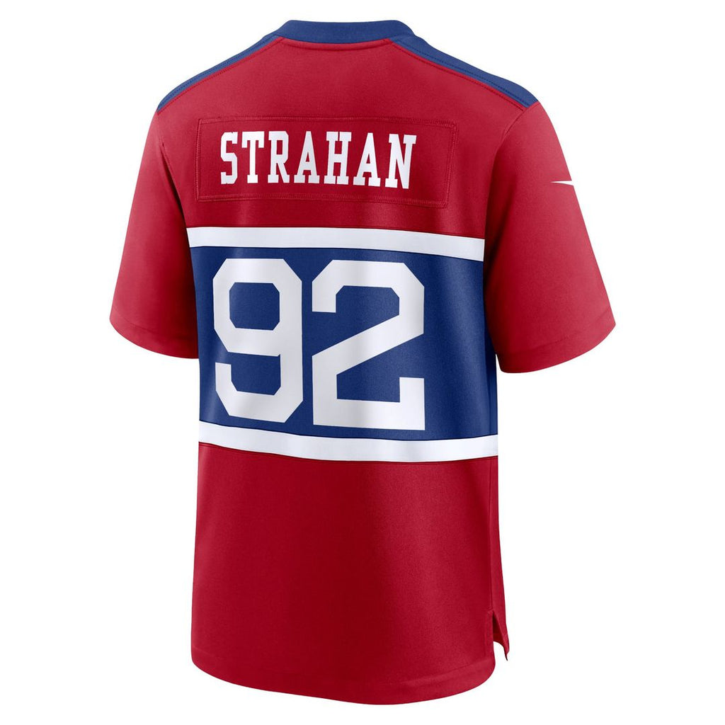 Men's New York Giants Michael Strahan Nike Century Red Alternate Retired Player Game Jersey