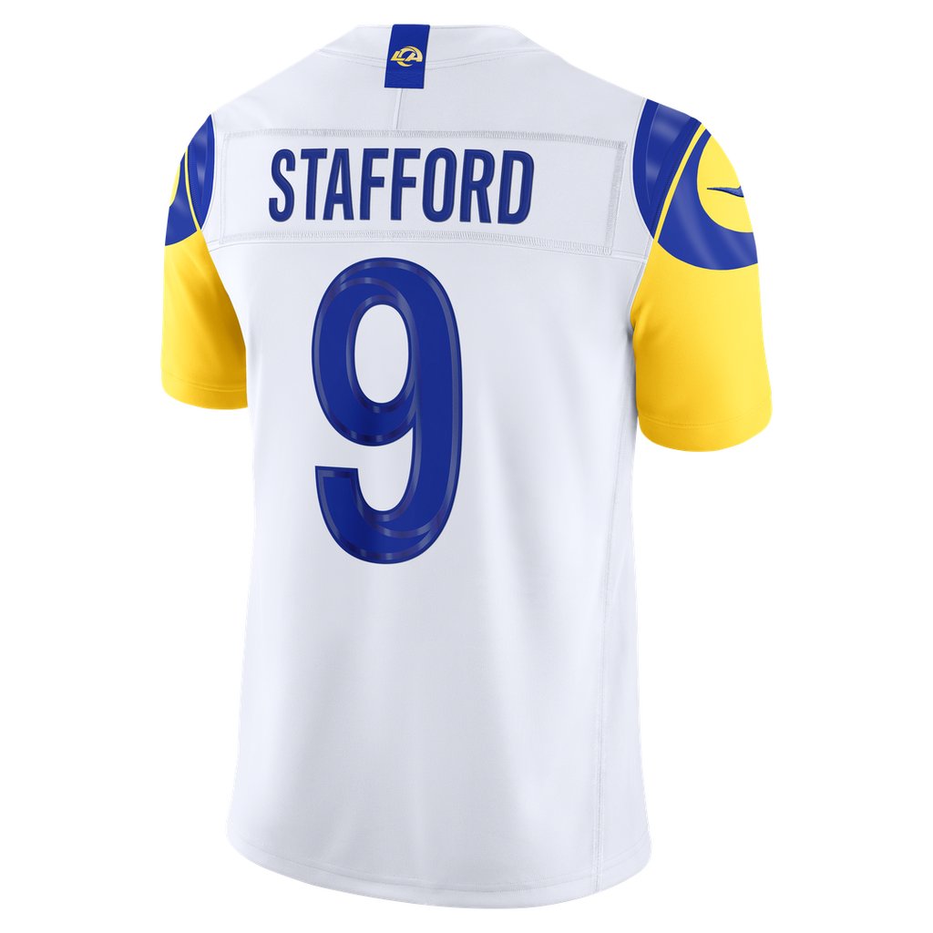 Men's Los Angeles Rams Matthew Stafford Nike White Vapor F.U.S.E. Stitched Limited Jersey