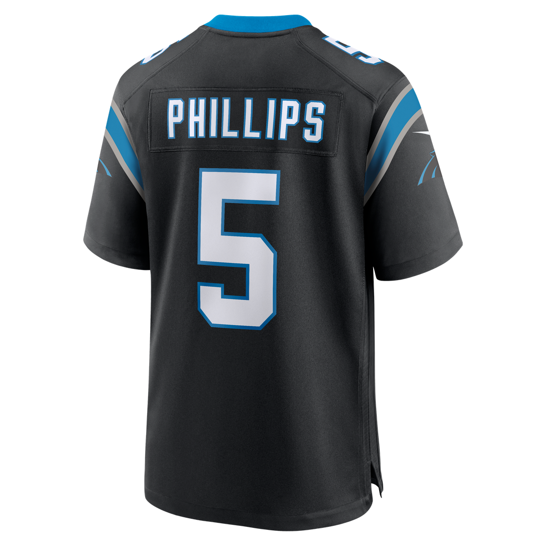 Men's Carolina Panthers Jaelan Phillips Nike Black Game Jersey