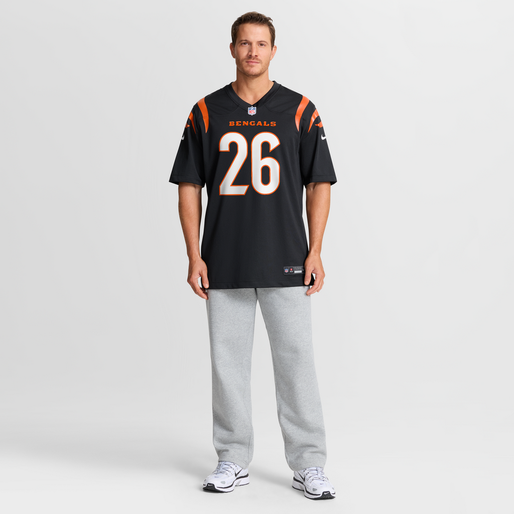 Men's Cincinnati Bengals Ja'Sir Taylor Nike  Black Team Game Jersey