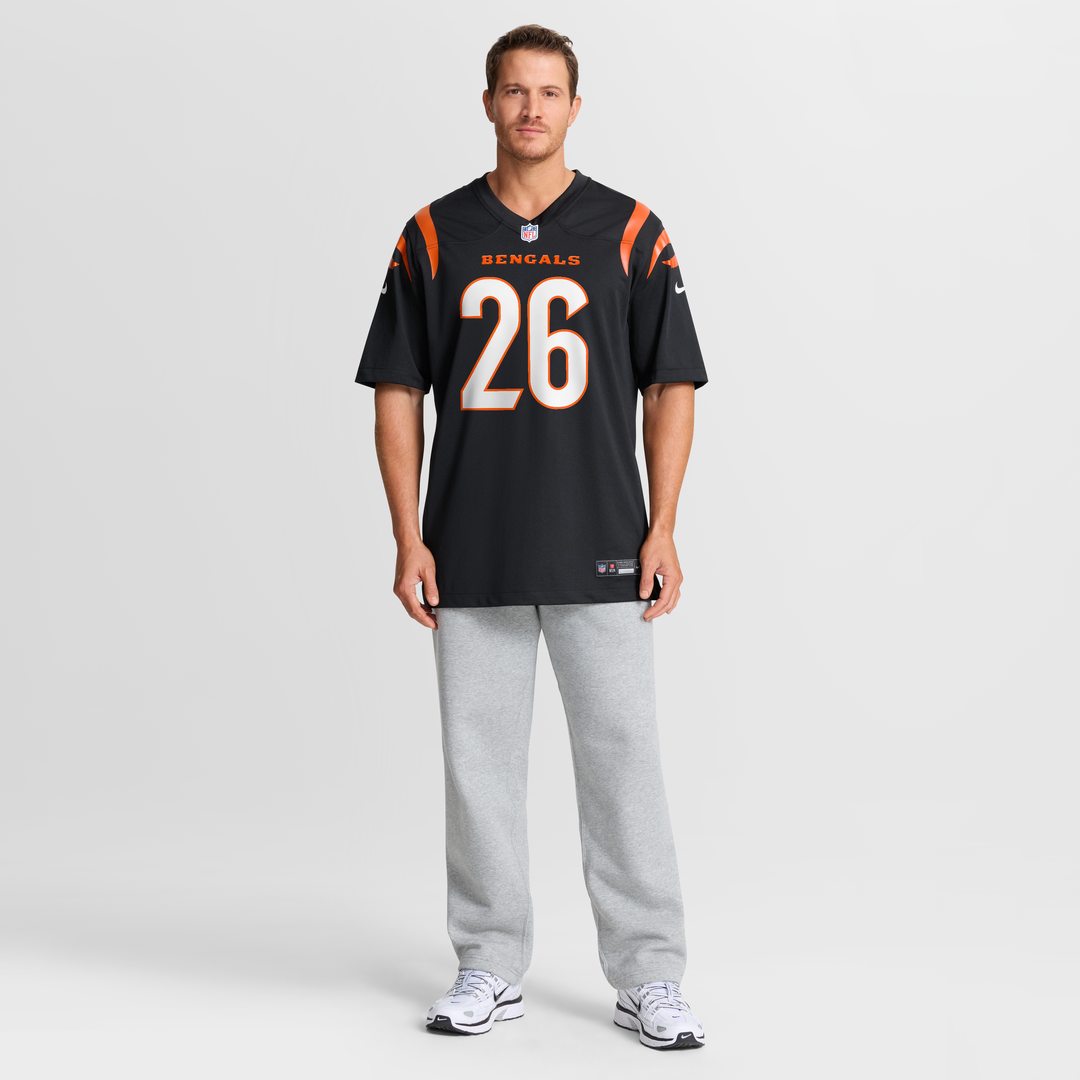 Men's Cincinnati Bengals Ja'Sir Taylor Nike  Black Team Game Jersey