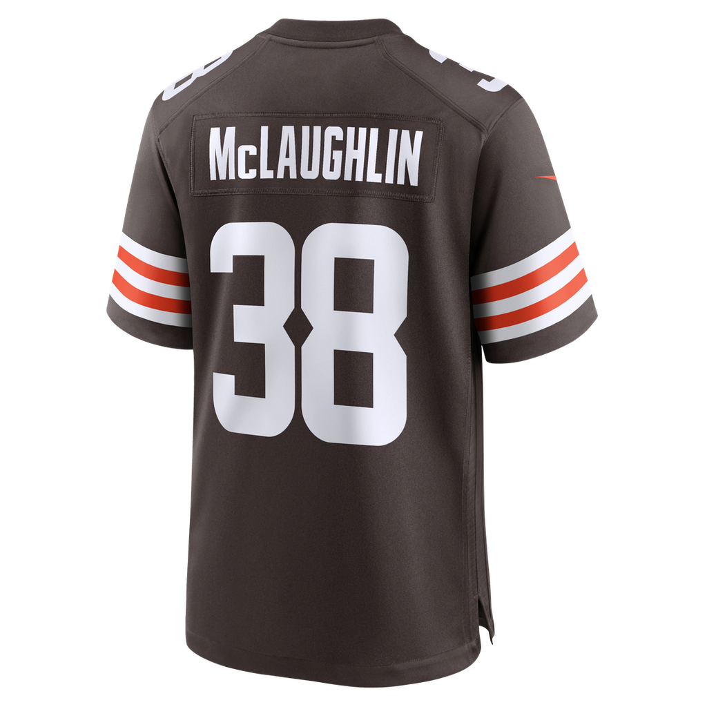 Men's Cleveland Browns Jaleel McLaughlin Nike Brown Team Game Jersey