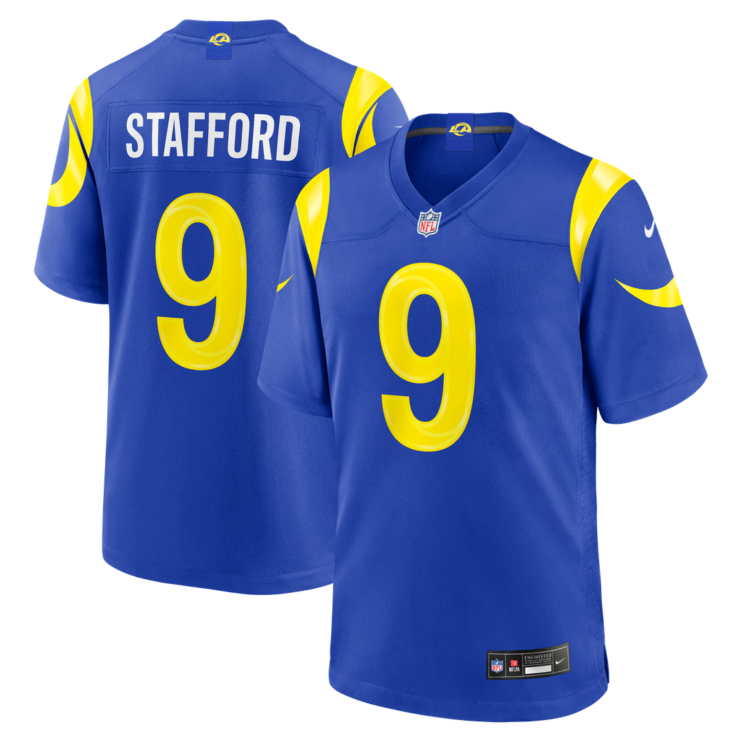 Men's Los Angeles Rams Matthew Stafford Nike Royal Team Game Player Jersey