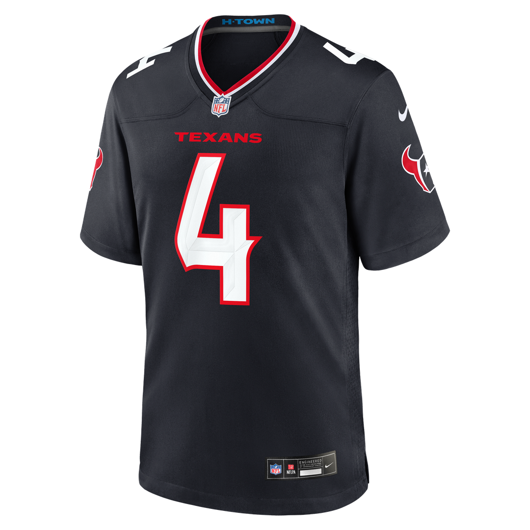 Men's Houston Texans Woody Marks Nike  Navy Team Game Jersey