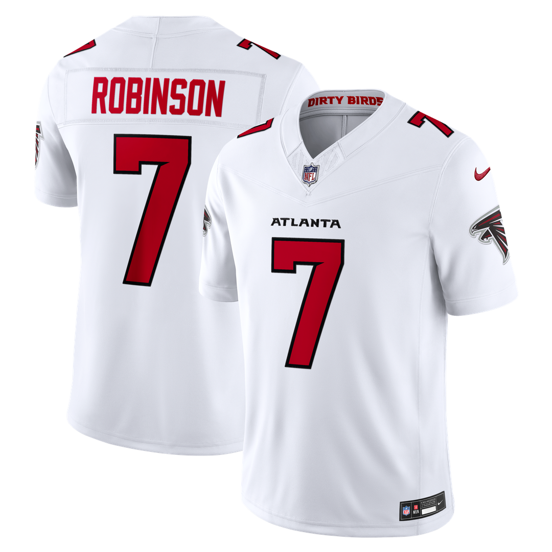Men's Atlanta Falcons Bijan Robinson Nike Black Alternate Throwback Vapor F.U.S.E. Stitched Limited Jersey