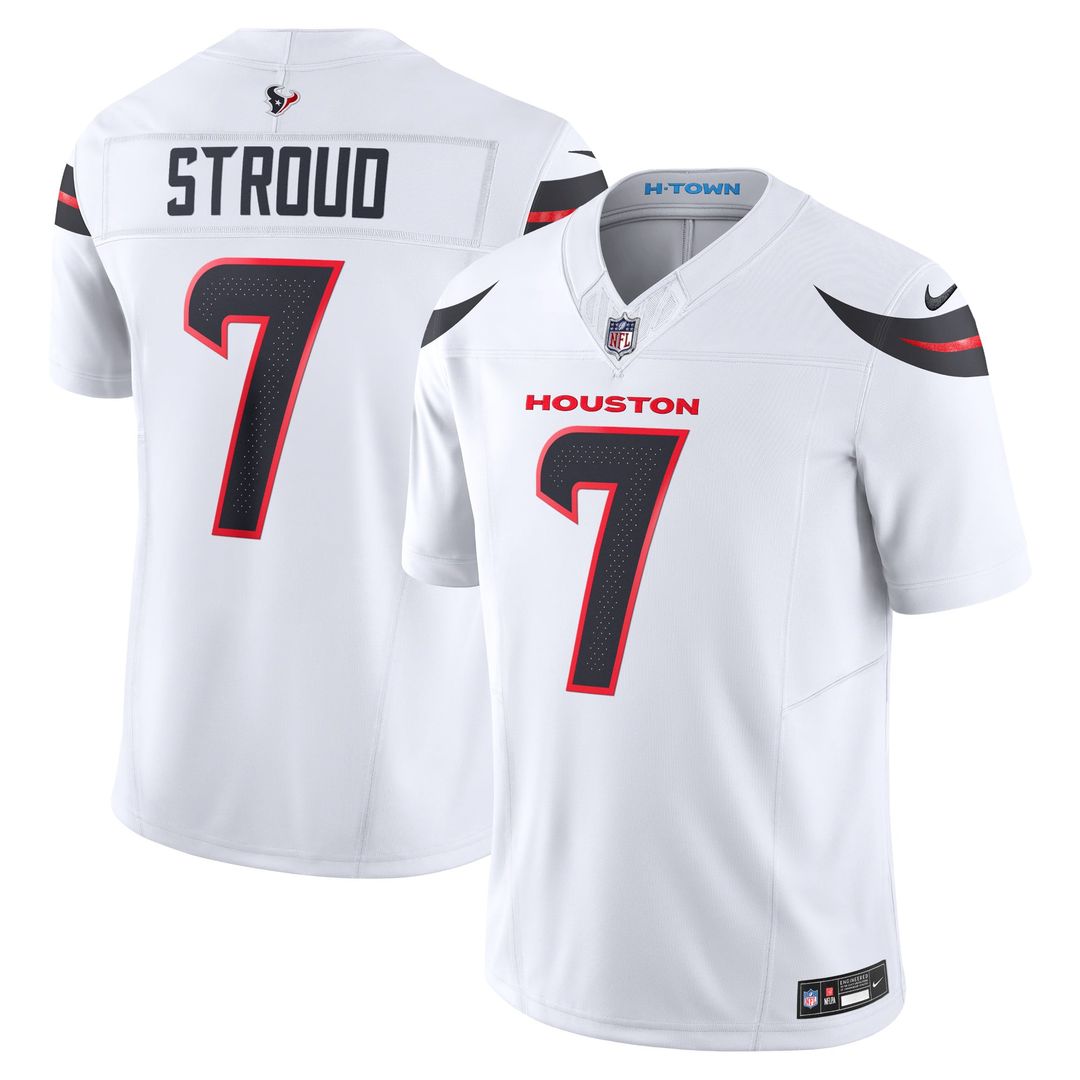 Men's Houston Texans C.J. Stroud Nike Navy 2nd Alternate Vapor F.U.S.E. Limited Jersey