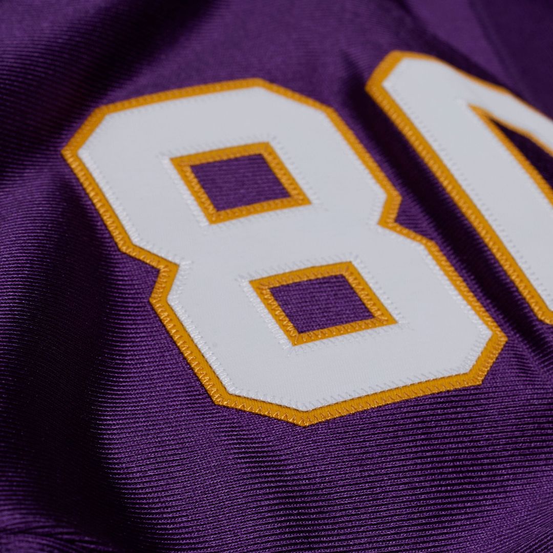 Men's Minnesota Vikings Cris Carter Mitchell & Ness Purple 2001 Authentic Throwback Jersey