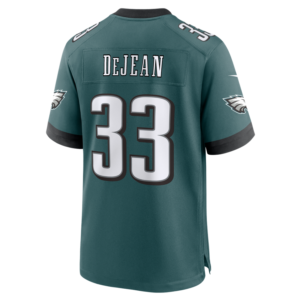 Men's Philadelphia Eagles Cooper DeJean Nike  Midnight Green Team Game Jersey