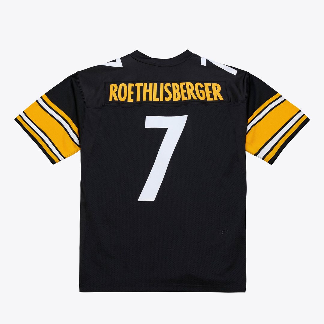 Men's Pittsburgh Steelers Ben Roethlisberger Mitchell & Ness Black 2004 Authentic Throwback Jersey