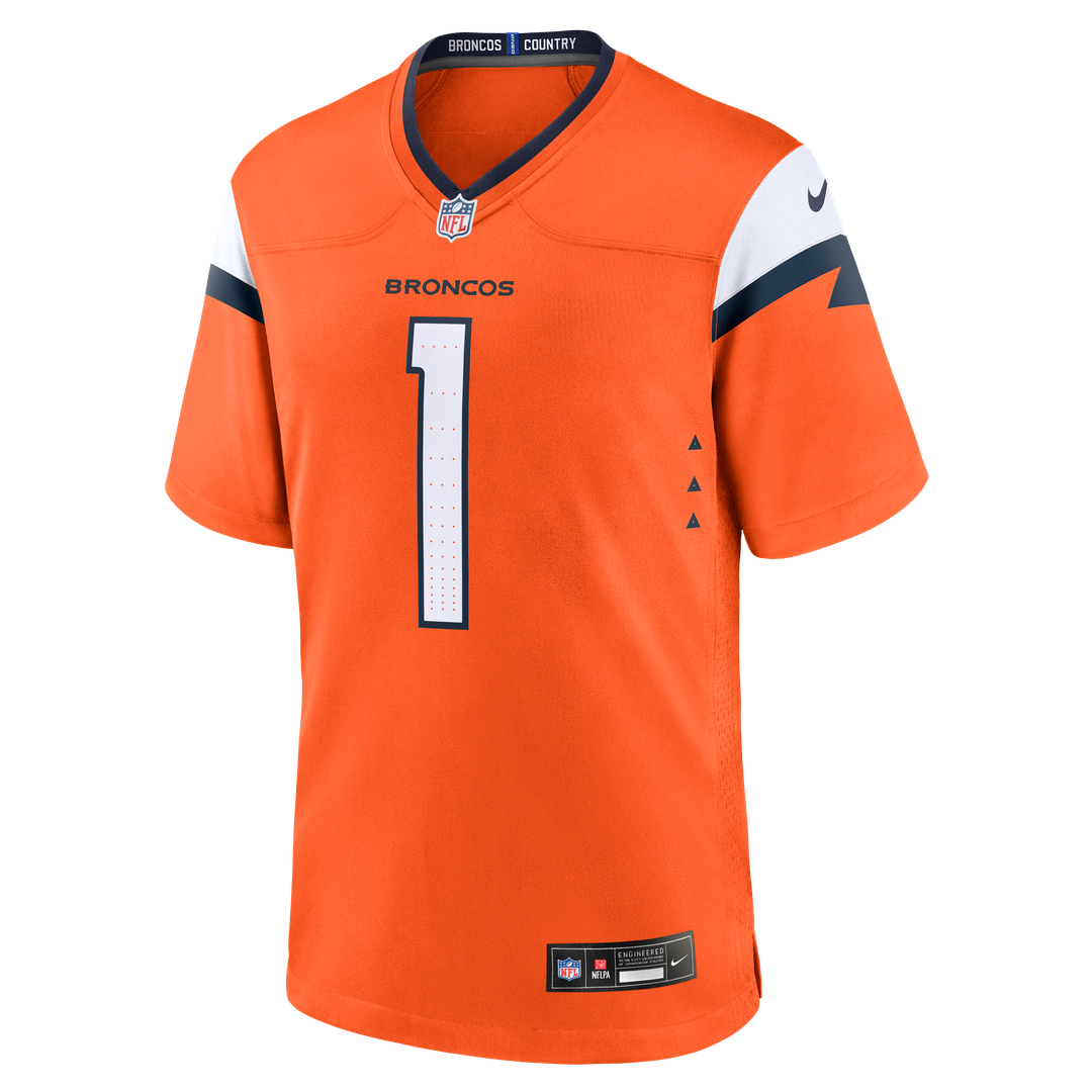 Men's Denver Broncos Evan Engram Nike  Orange Team Game Jersey