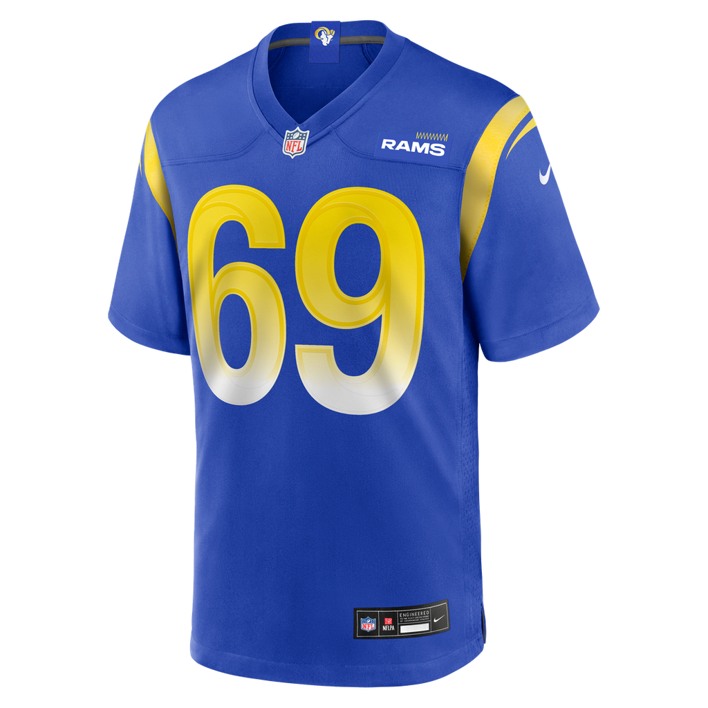 Men's Los Angeles Rams Kevin Dotson Nike  Royal  Game Jersey