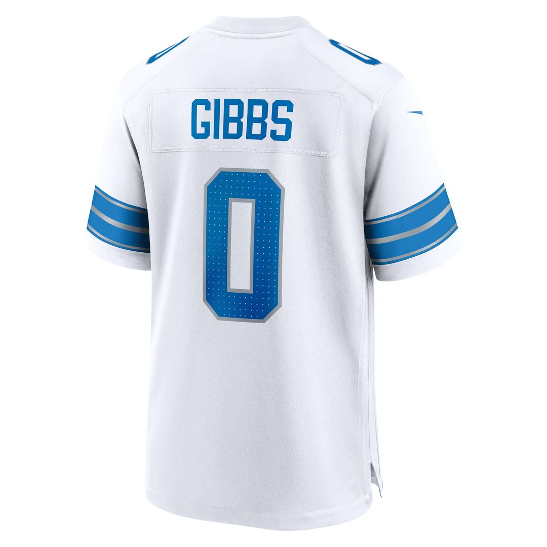 Men's Detroit Lions Jahmyr Gibbs Nike Blue Game Player Jersey