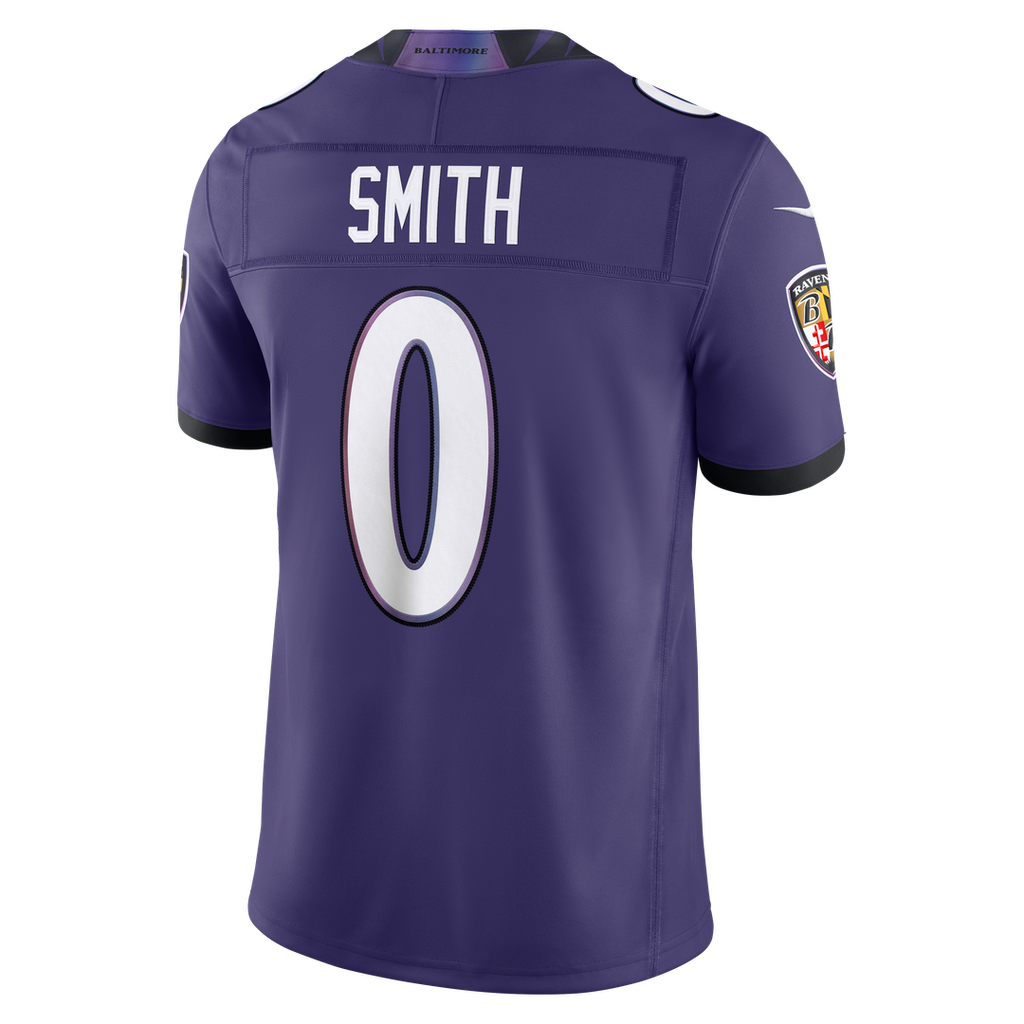 Men's Baltimore Ravens Roquan Smith Nike Purple Team Vapor F.U.S.E. Stitched Limited Jersey