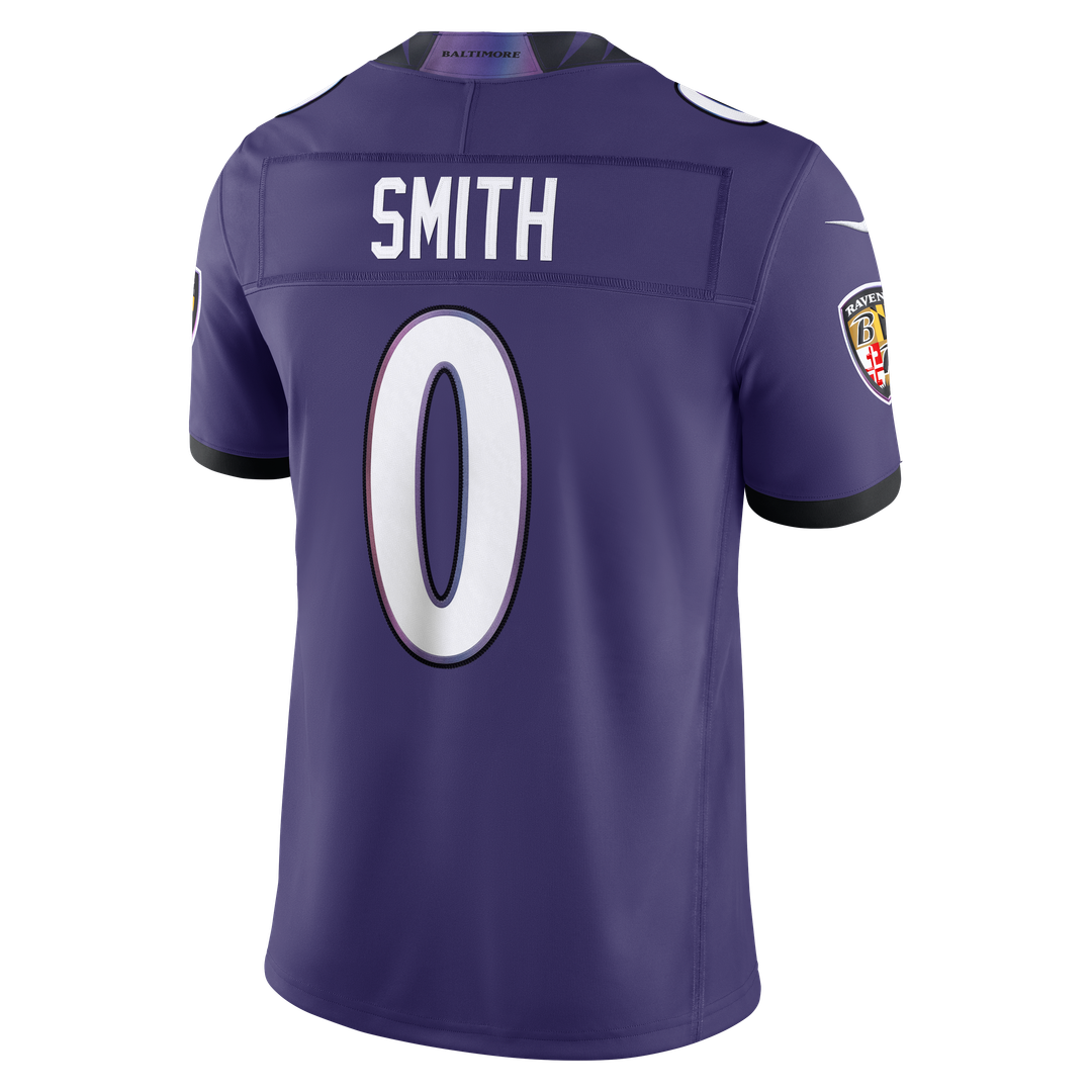 Men's Baltimore Ravens Roquan Smith Nike Purple Team Vapor F.U.S.E. Stitched Limited Jersey