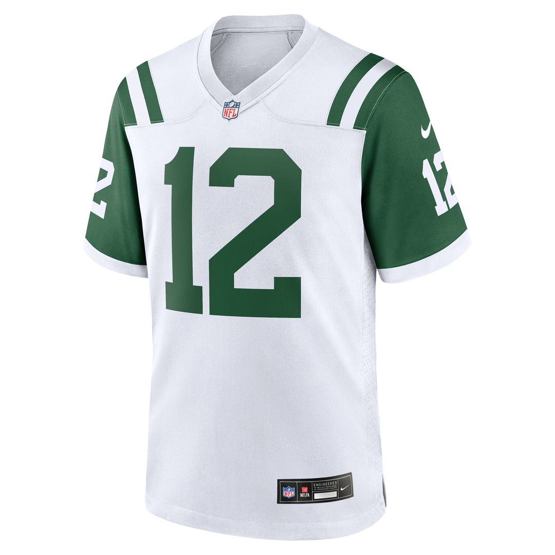 Men's New York Jets Joe Namath Nike White Classic Alternate Retired Player Game Jersey
