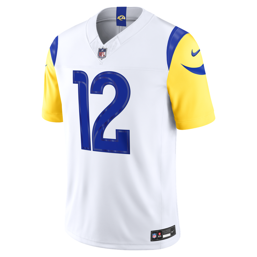 Men's Los Angeles Rams Puka Nacua Nike White Vapor F.U.S.E. Stitched Limited Jersey