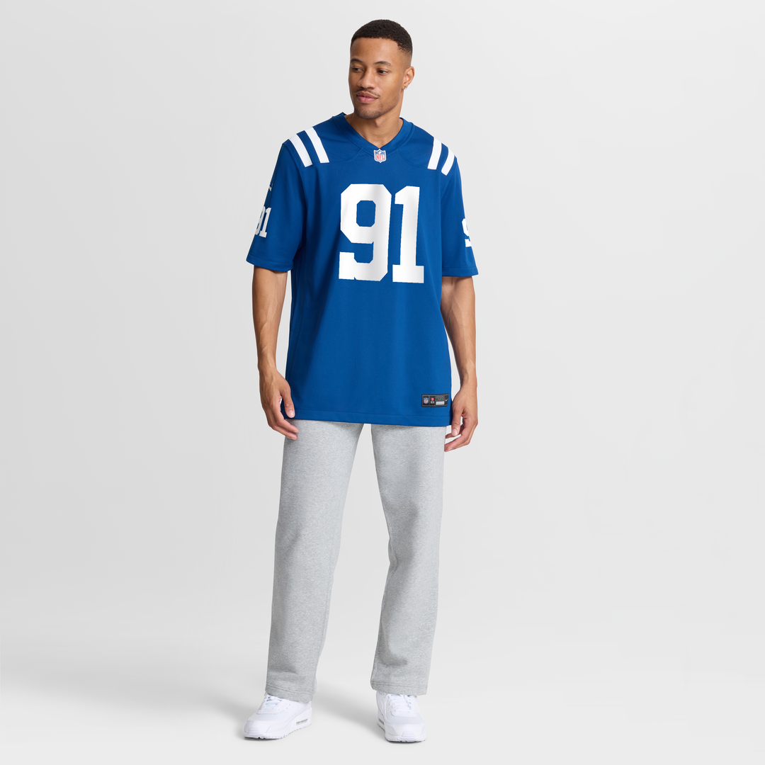 Men's Indianapolis Colts JT Tuimoloau Nike  Royal Team Game Jersey