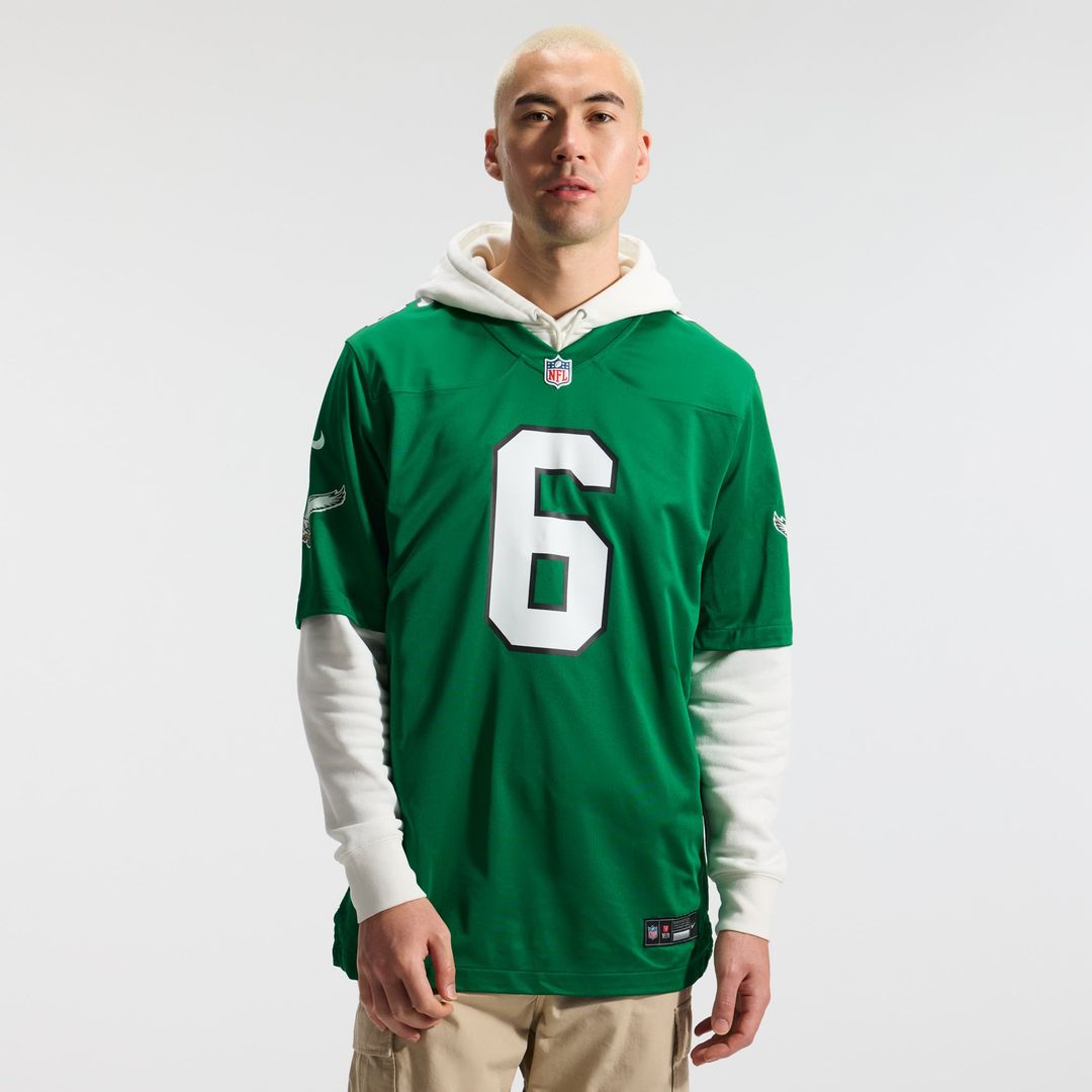 Men's Philadelphia Eagles DeVonta Smith Nike Kelly Green Alternate Game Player Jersey