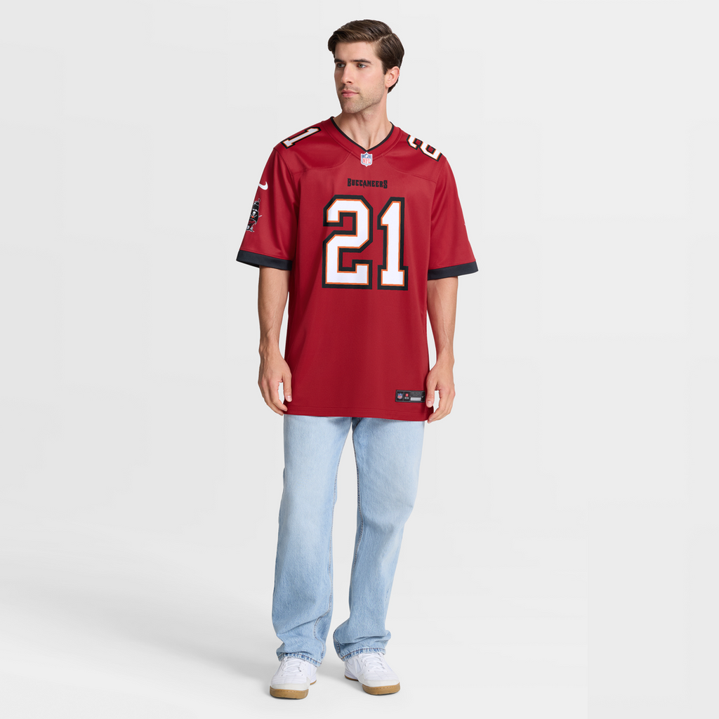 Men's Tampa Bay Buccaneers Benjamin Morrison Nike  Red Team Game Jersey