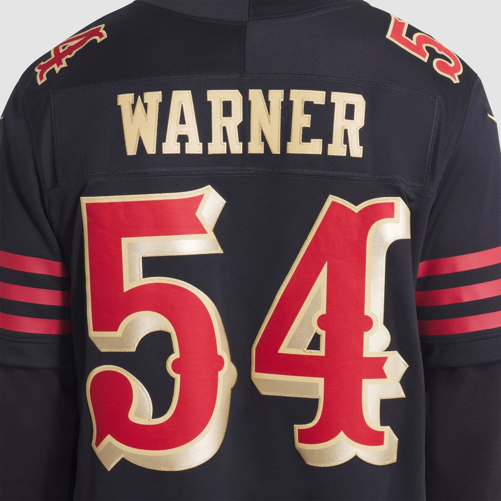 Men's San Francisco 49ers Fred Warner Nike Black Rivalries Collection Stitched Limited Jersey