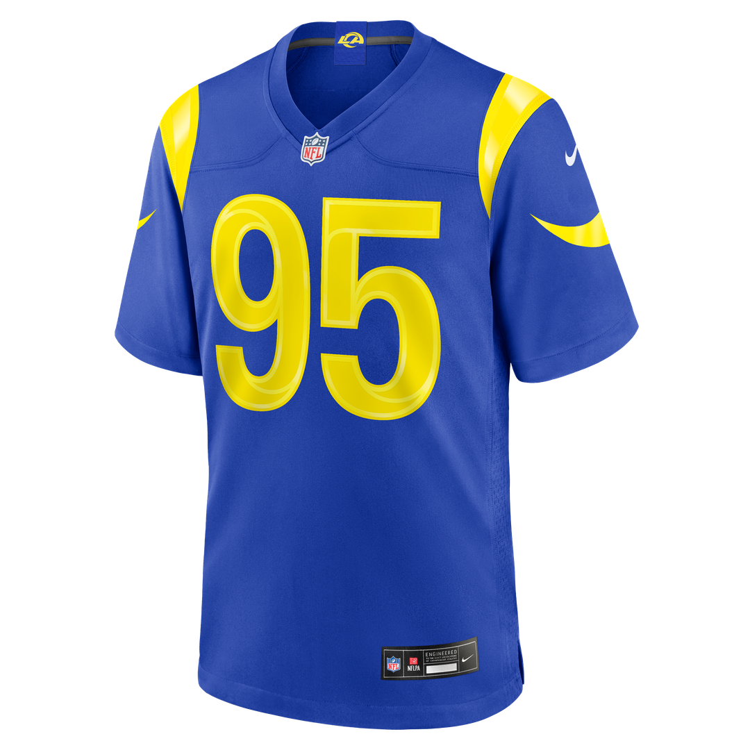 Men's Los Angeles Rams Myles Garrett Nike Royal Men's Nike Game Jersey