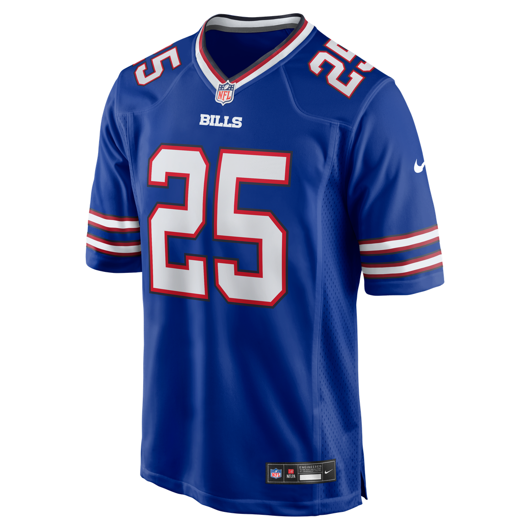 Men's Buffalo Bills Ty Johnson Nike Royal Team Game Jersey
