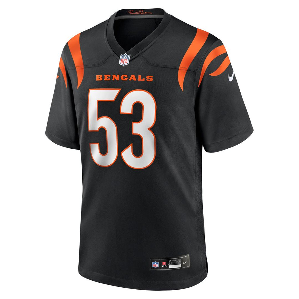 Men's Cincinnati Bengals Boye Mafe Nike  Black Team Game Jersey