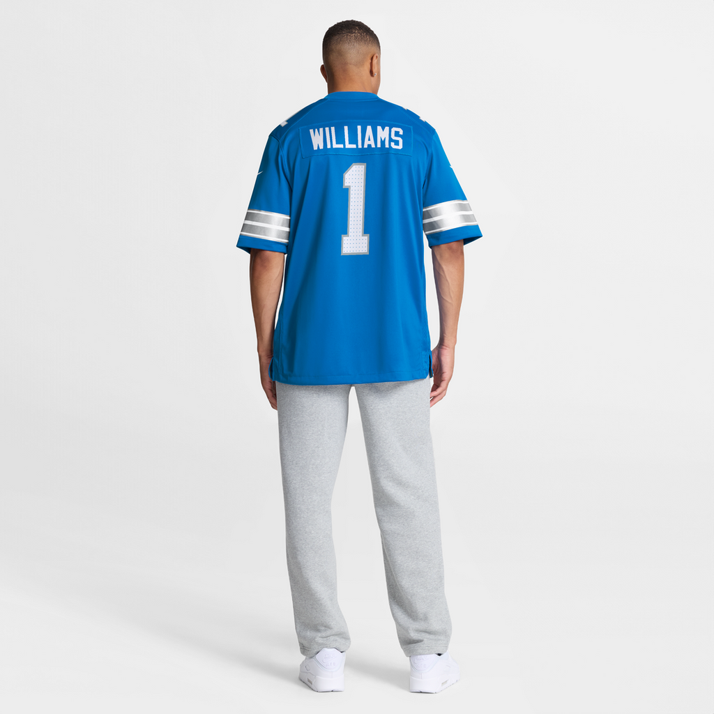 Men's Detroit Lions Jameson Williams Nike Blue Game Player Jersey